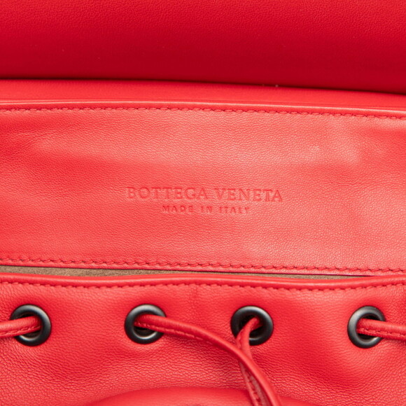 BOTTEGA VENETA Red Leather Intrecciato Backpack main image 5